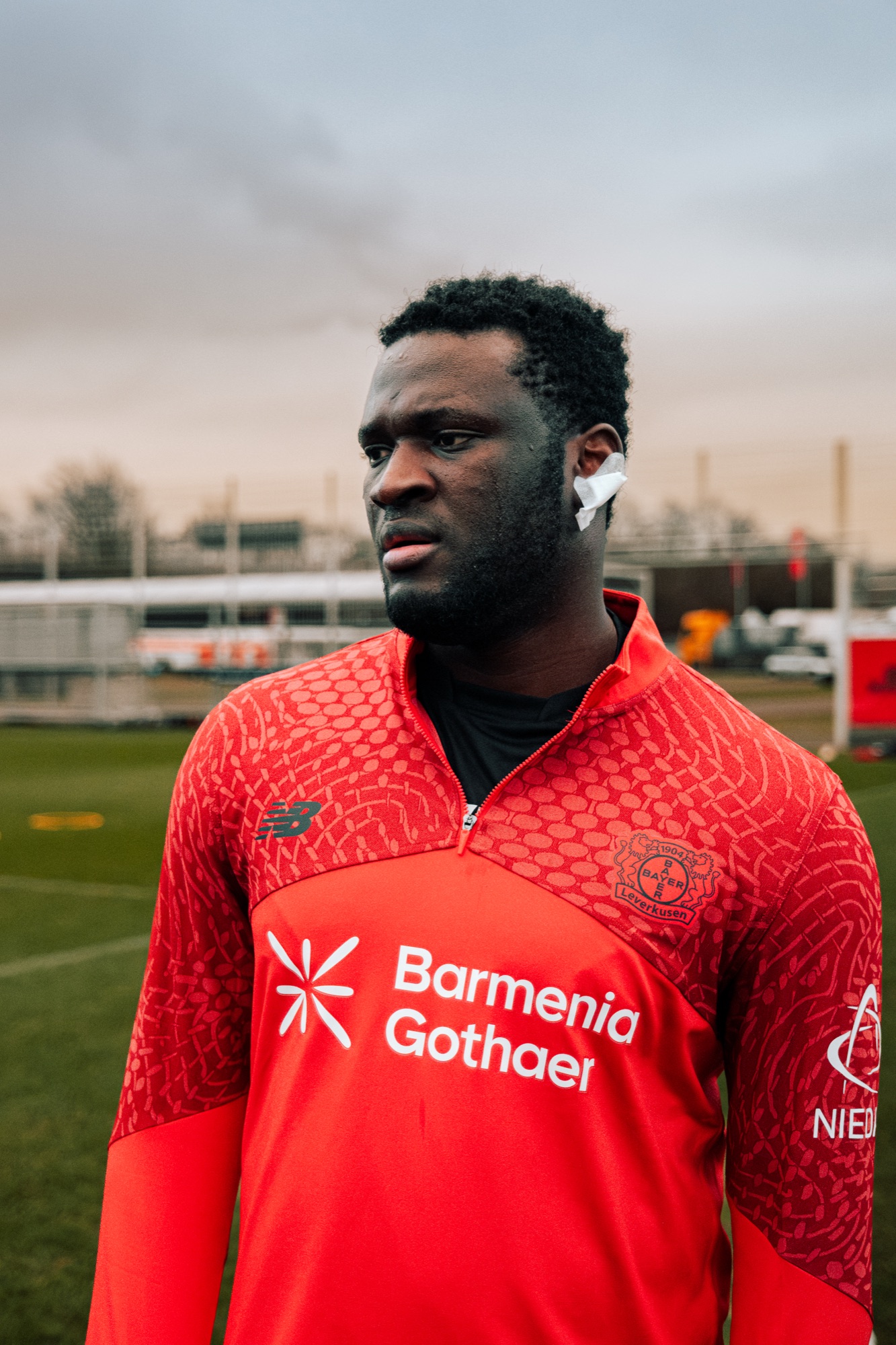 Sportfoto: Victor Boniface in Aktion