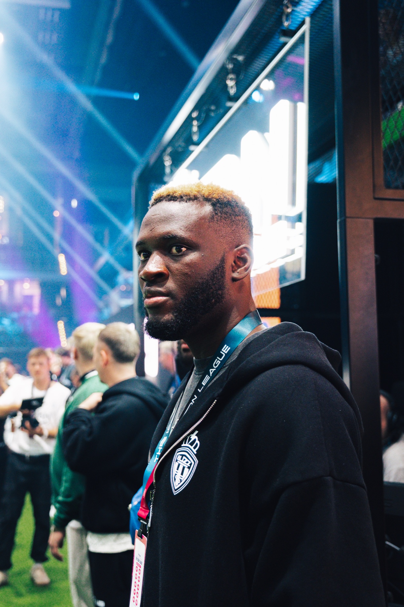 Sportfoto: Victor Boniface in Aktion